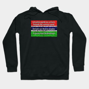 Gambia Flag Let justice guide our actions Hoodie